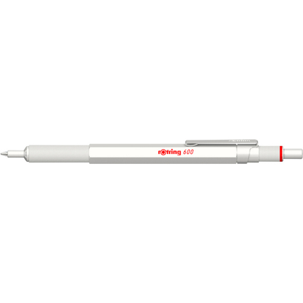 rotring Stylo  bille rtractable 600, perle blanche