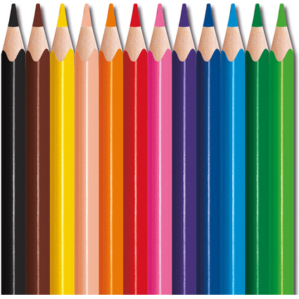 Maped Crayon de couleur COLOR'PEPS STRONG MINI, tui de 12