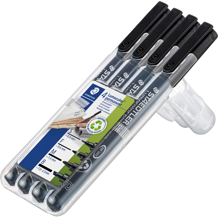 STAEDTLER Lumocolor Marqueur permanent 313S/318F/317M/314B