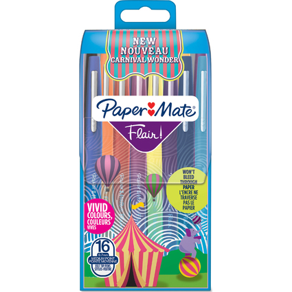 Paper:Mate Stylo feutre Flair CARNIVAL, tui de 16