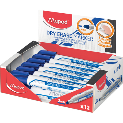 Maped Marqueur pour tableau blanc Marker'Peps Jumbo, bleu