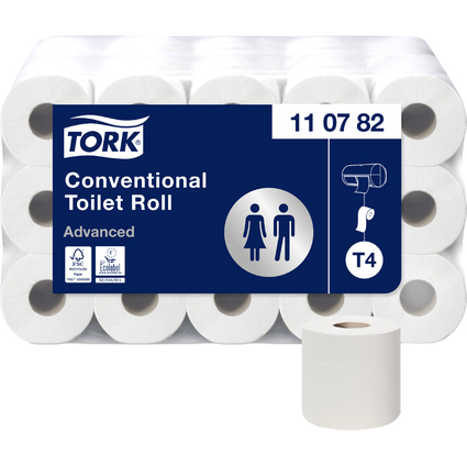 TORK Papier toilette, 3 plis, gros conditionnement, blanc