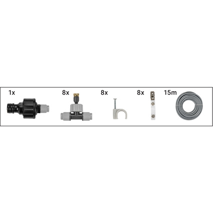 Bradas Kit d'arrosage par aspersion WHITE LINE, 15 m