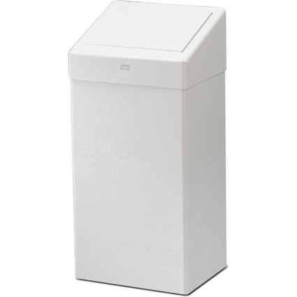 TORK Poubelle, mtal, 50 litres, blanc