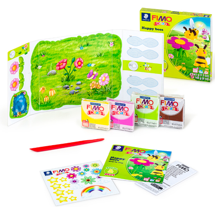 FIMO kids Kit de modelage Form & Play "Happy bees", niveau 3