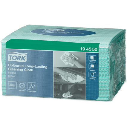 TORK Chiffon de nettoyage tout usage, 385 x 300 mm, vert