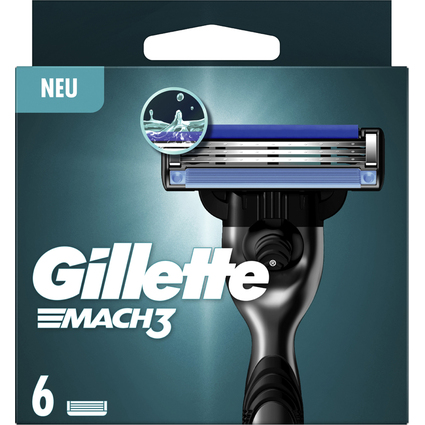 Gillette Lames de rechange Mach3, paquet de 6