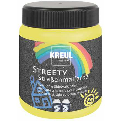 KREUL Peinture  la craie pour trottoir STREETY, jaune