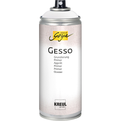 KREUL Apprt acrylique SOLO Goya Gesso, blanc, spray 400 ml