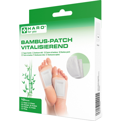 HARO Patch  base de bambou, plante des pieds, blanc