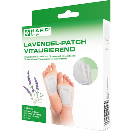 HARO Patch lavande, plantes des pieds, blanc