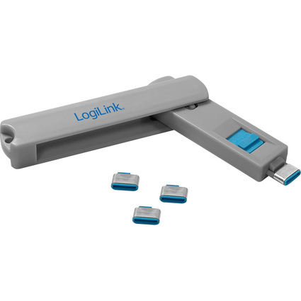 LogiLink Verrou de scurit USB-C, 1 cl / 4 verrous