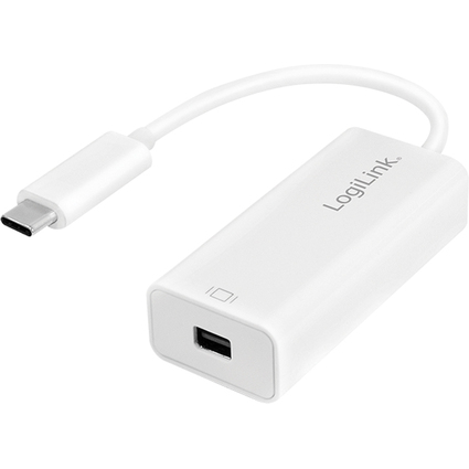 LogiLink Cble adaptateur USB-C - Mini DisplayPort, blanc