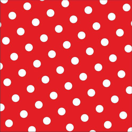 PAPSTAR Serviette  motif "Dots", 330 x 330 mm, rouge