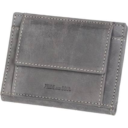 PRIDE&SOUL Porte-cartes avec porte-monnaie, RFID, gris