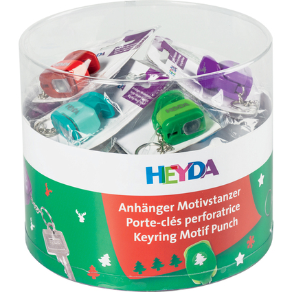 HEYDA Perforateur  motif Mini-Etiquette "Nol", prsentoir