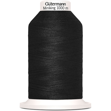 Gtermann Fil  coudre "Miniking", 1.000 m, couleur : 000