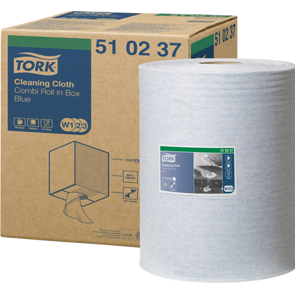 TORK Rouleau nettoyant multi-usage, 1 couche, 152 m, bleu