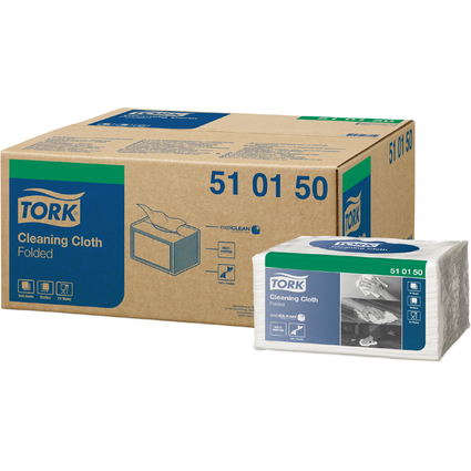 TORK Chiffons de nettoyage multi-usage, 385 X 315 mm, blanc