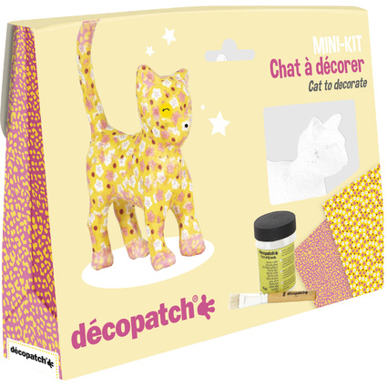 dcopatch Kit papier mch "Chat", 5 pices