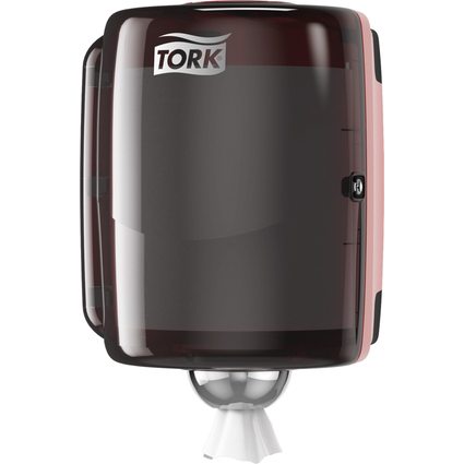 TORK Maxi distributeur rouleau dvidage central, rouge/noir