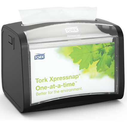 TORK Xpressnap Distributeur de serviettes sur table, noir