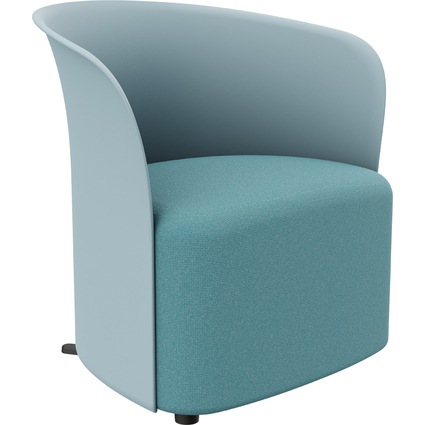 PAPERFLOW Fauteuil visiteur "CROWN", bleu