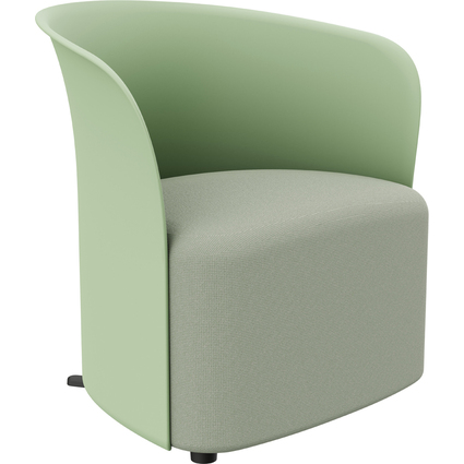 PAPERFLOW Fauteuil visiteur "CROWN", vert