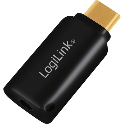 LogiLink Adaptateur audio - USB-C, noir
