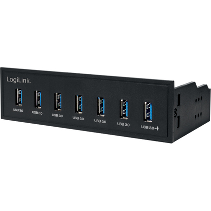 LogiLink Hub USB 3.0 de 5,25" avec port de chargement rapide