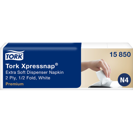 TORK Xpressnap Serviette, 213 x 165 mm, blanc