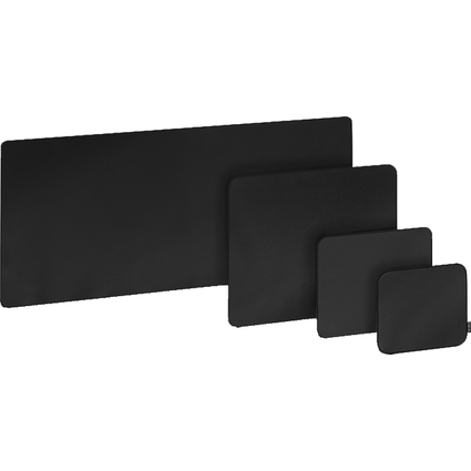 LogiLink Tapis souris gaming, bords cousus, taille M, noir