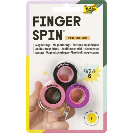 folia Anneaux magntiques Finger Spin PINK EDITION