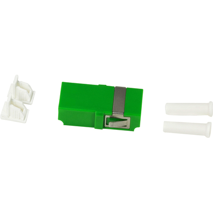 LogiLink Coupleur  fibre optique, LC duplex/APC, vert