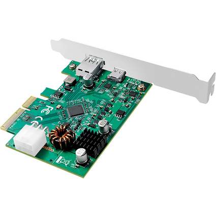 LogiLink Carte PCI Express USB 3.2, 2 ports, 10 GBit/sec.