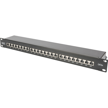 DIGITUS Panneau de brassage 19", Cat.6A, classe EA, 24 ports