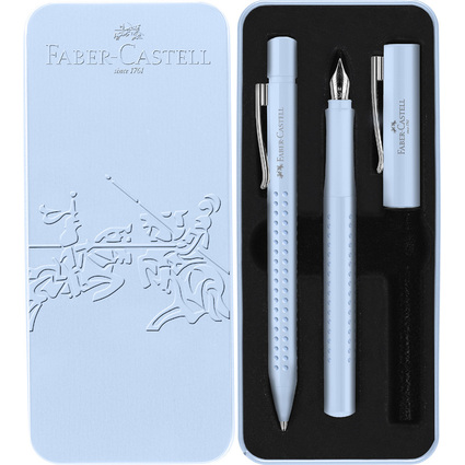 FABER-CASTELL Set d'criture GRIP 2010 Harmony, bleu ciel