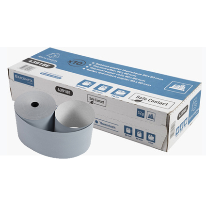 EXACOMPTA Bobine thermique Safecontact, 80 mm x 76 m, gris-