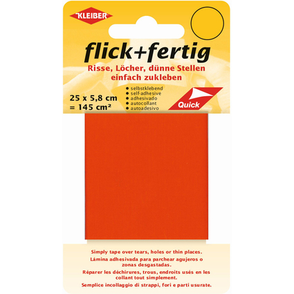KLEIBER Set de rparation Flick + Fertig, orange fluo