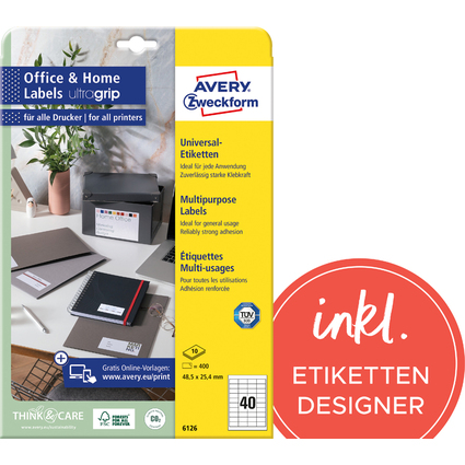 AVERY Zweckform Etiquette universelle Office&Home