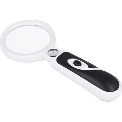 FIRST AID ONLY Loupe avec LED, rond, noir/blanc