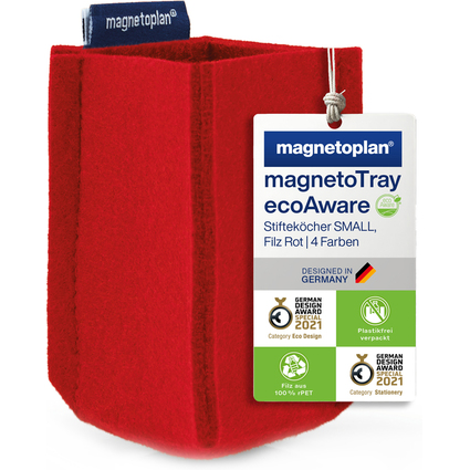 magnetoplan Pot  crayons magnetoTray, petit, rouge