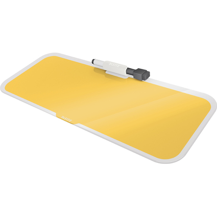 LEITZ Bloc-notes en verre Cosy pour le bureau, jaune