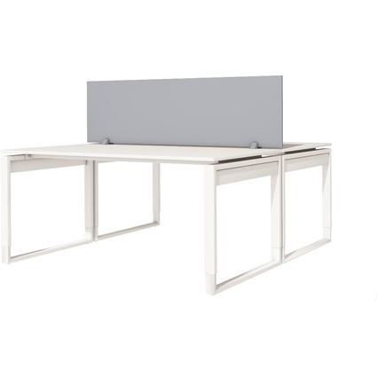 kerkmann Cloison de table acoustique, gris clair