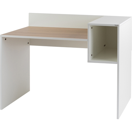 PAPERFLOW Bureau easyHome LV16, blanc/cerisier