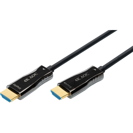 DIGITUS Cble de fibre optique hybride HDMI AOC, 20 m