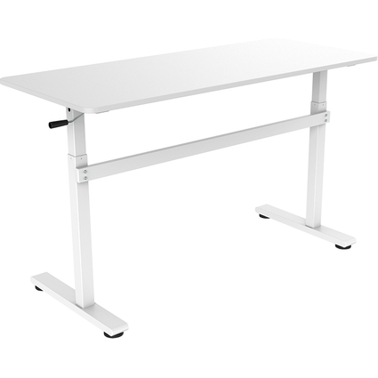 LogiLink Bureau assis-debout, (L)1.400 mm, blanc