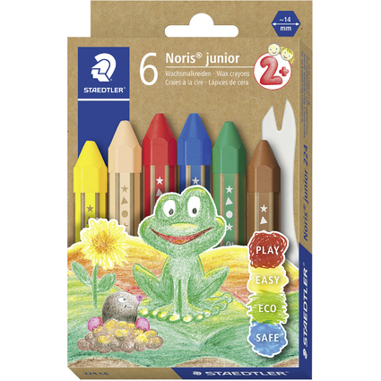 STAEDTLER Craie  la cire Noris junior, tui carton de 6