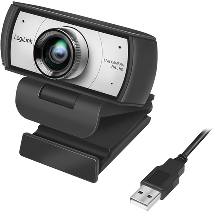 LogiLink Camra de confrence HD USB, 2 micros, 120 degrs