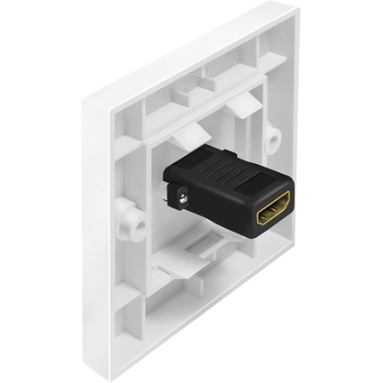 LogiLink Plastron HDMI, femelle HDMI - femelle HDMI, blanc